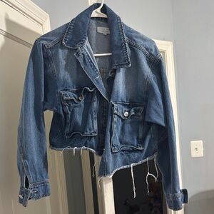 Denim Cropped Jacket